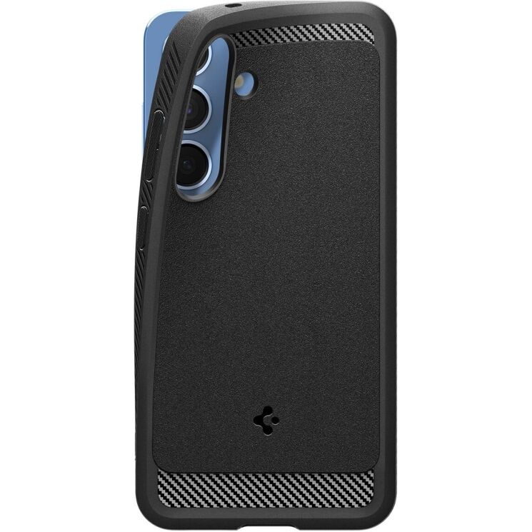 Защитный чехол Spigen (SGP) Rugged Armor (MagFit) для Samsung Galaxy S25 (S931) ACS08998 - Matte Black: фото 7 из 20