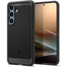 Защитный чехол Spigen (SGP) Rugged Armor (MagFit) для Samsung Galaxy S25 (S931) ACS08998 - Matte Black: фото 1 из 20