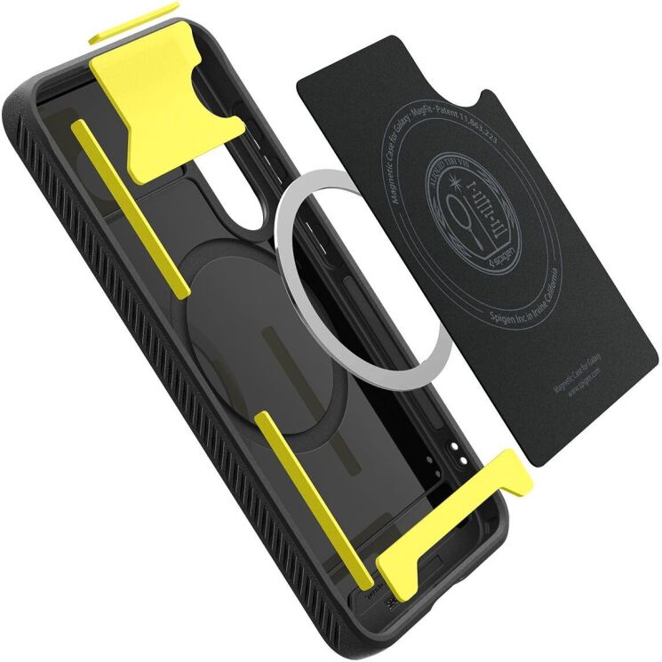 Защитный чехол Spigen (SGP) Rugged Armor (MagFit) для Samsung Galaxy S25 (S931) ACS08998 - Matte Black: фото 4 из 20