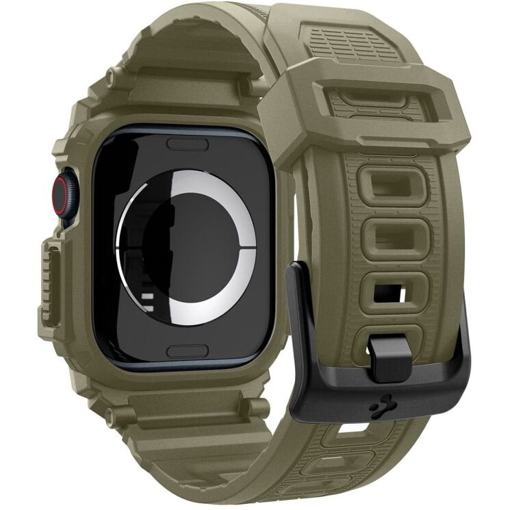 Защитный чехол Spigen (SGP) Rugged Armor Pro (FW) для Apple Watch 10 46 mm (ACS08608) - Vintage Khaki: фото 2 из 11