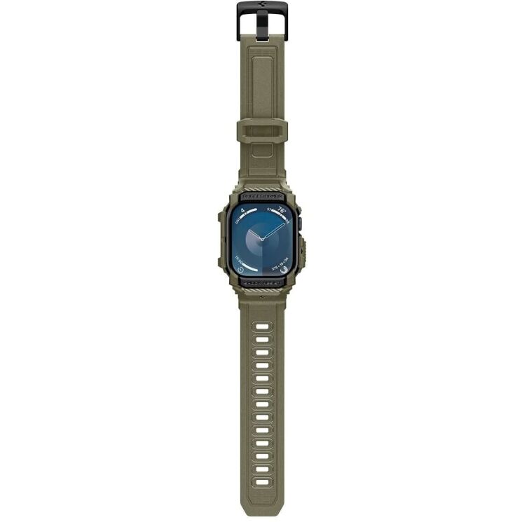 Защитный чехол Spigen (SGP) Rugged Armor Pro (FW) для Apple Watch 10 46 mm (ACS08608) - Vintage Khaki: фото 5 из 11