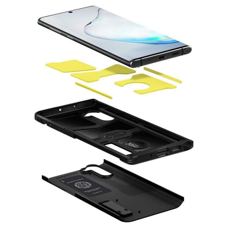 Защитный чехол Spigen (SGP) Tough Armor для Samsung Galaxy Note 10 (N970) - Black: фото 5 из 9