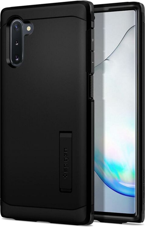 Защитный чехол Spigen (SGP) Tough Armor для Samsung Galaxy Note 10 (N970) - Black: фото 1 из 9