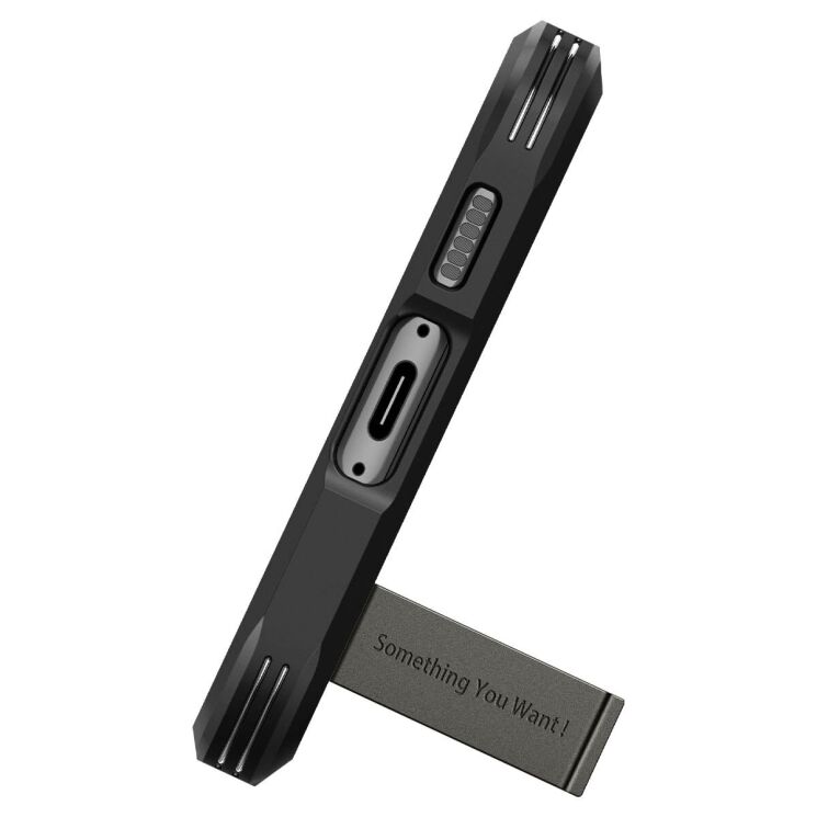 Захисний чохол Spigen (SGP) Tough Armor для Samsung Galaxy S23 Plus (S916) - Gunmetal: фото 4 з 20