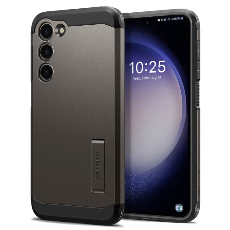 Захисний чохол Spigen (SGP) Tough Armor для Samsung Galaxy S23 Plus (S916) - Gunmetal: фото 1 з 20