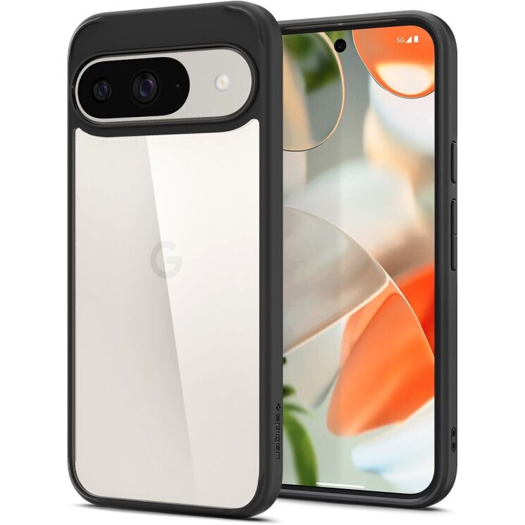 Защитный чехол Spigen (SGP) Ultra Hybrid для Google Pixel 9 / 9 Pro - Matte Black: фото 1 из 13