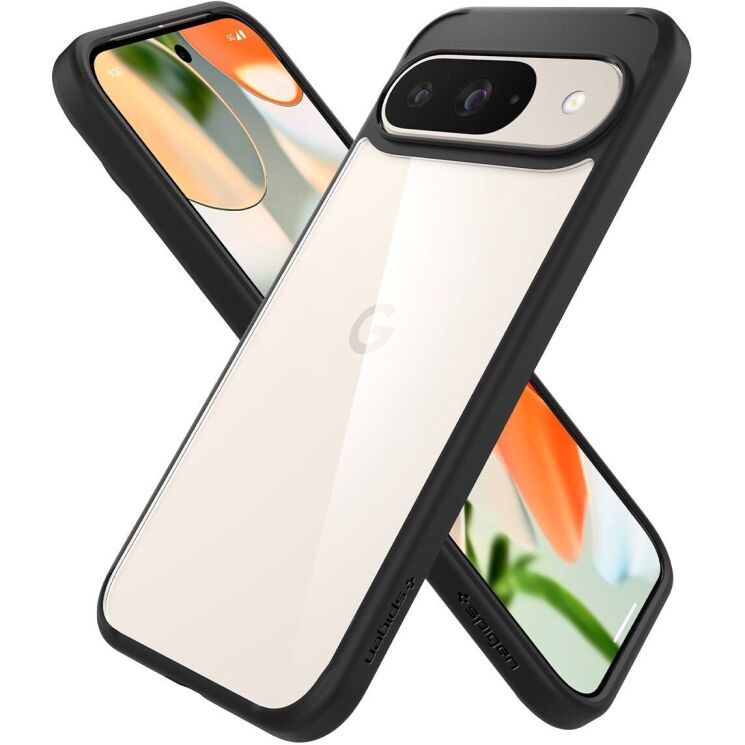 Защитный чехол Spigen (SGP) Ultra Hybrid для Google Pixel 9 / 9 Pro - Matte Black: фото 3 из 13