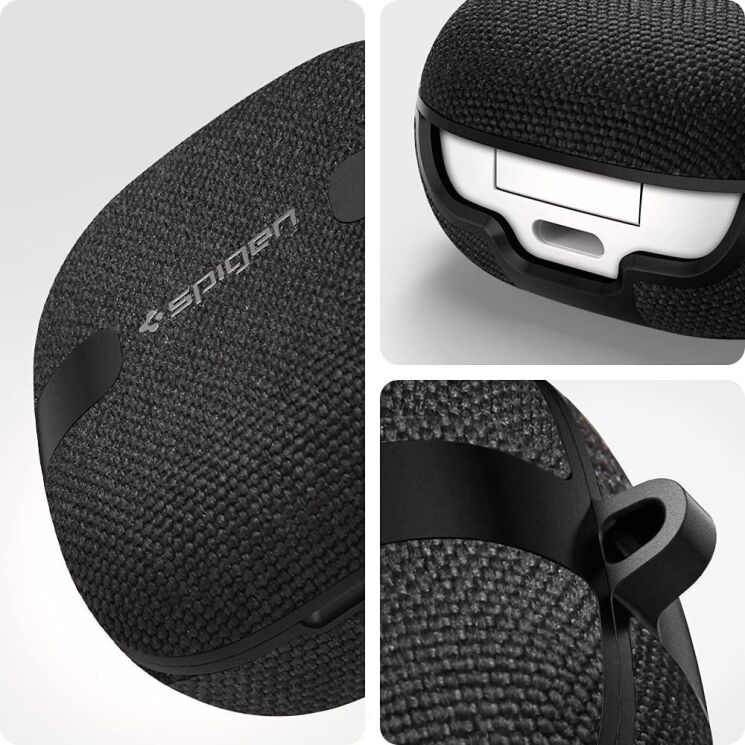 Защитный чехол Spigen (SGP) Urban Fit (FH) для Samsung Galaxy Buds Live / Buds Pro / Buds 2 / Buds 2 Pro / Buds FE - Black: фото 17 из 21