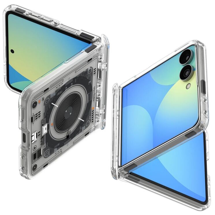 Защитный чехол Spigen Ultra Hybrid Pro Neo One (MagFit) для Samsung Galaxy Flip 8 (ACS11525) - Clear (423569C) Защитный чехол Spigen Ultra Hybrid Pro Neo One (MagFit) для Samsung Galaxy Flip 8 (ACS11525) - Clear: фото 2 из 15