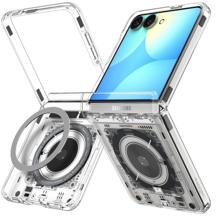 Защитный чехол Spigen Ultra Hybrid Pro Neo One (MagFit) для Samsung Galaxy Flip 8 (ACS11525) - Clear (423569C) Защитный чехол Spigen Ultra Hybrid Pro Neo One (MagFit) для Samsung Galaxy Flip 8 (ACS11525) - Clear: фото 1 из 15