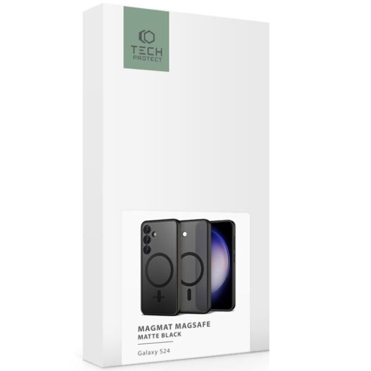 Захисний чохол Tech-Protect Magmat MagSafe для Samsung Galaxy S24 (S921) - Matte Black: фото 2 з 5