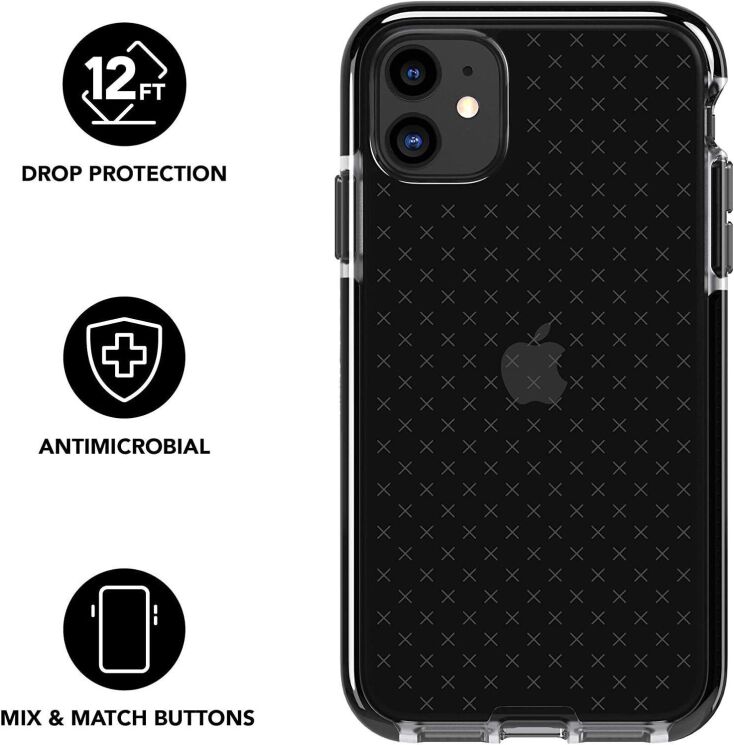 Защитный чехол Tech21 Evo Check для Apple iPhone 11 - Black: фото 6 из 12