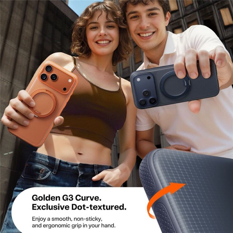 Захисний чохол TORRAS Ostand Ofitness для Apple iPhone 17 Pro - Orange: фото 9 з 9