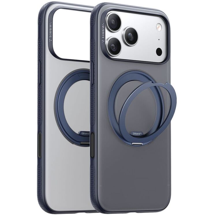 Захисний чохол TORRAS Ostand Ofitness для Apple iPhone 17 Pro - Dark Blue: фото 2 з 9