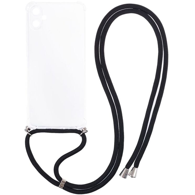 Захисний чохол UniCase AirBag with Strap для Samsung Galaxy A05 (A055) - Transparent: фото 1 з 7
