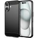 Защитный чехол UniCase Carbon для Apple iPhone 16 - Black (360700B). Фото 1 из 8