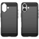 Защитный чехол UniCase Carbon для Apple iPhone 16 - Black (360700B). Фото 2 из 8