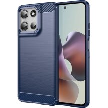 Защитный чехол UniCase Carbon для Motorola Moto G56 - Blue: фото 1 из 8