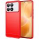 Защитный чехол UniCase Carbon для Xiaomi Poco F6 Pro - Red (354935R). Фото 1 из 8