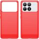 Защитный чехол UniCase Carbon для Xiaomi Poco F6 Pro - Red (354935R). Фото 2 из 8