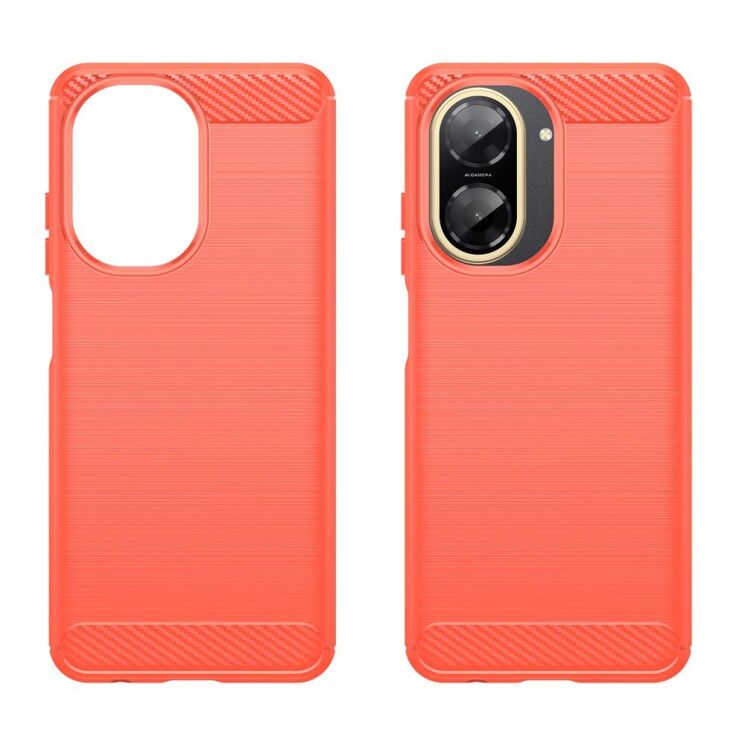 Захисний чохол UniCase Carbon для Xiaomi Redmi A5 (European Version) - Red: фото 2 з 8
