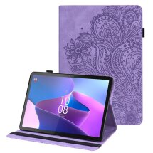 Защитный чехол UniCase Flower Series для Lenovo Tab P11 Gen 2 - Purple: фото 1 из 11