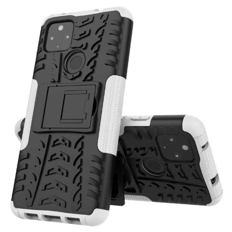 Противоударный чехол UniCase Hybrid X для Google Pixel 4a 5G - White: фото 9 из 10