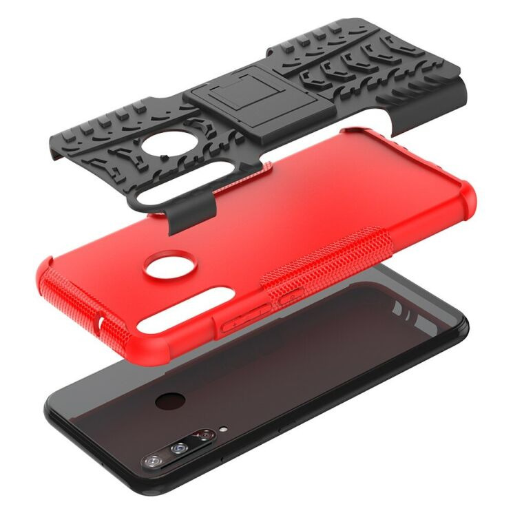 Протиударний чохол UniCase Hybrid X для Huawei P40 Lite E - Red: фото 9 з 15