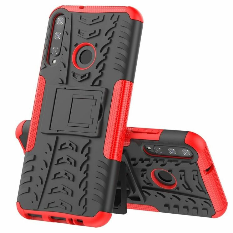 Протиударний чохол UniCase Hybrid X для Huawei P40 Lite E - Red: фото 2 з 15