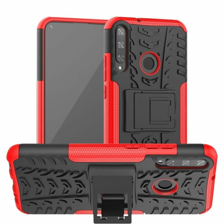 Протиударний чохол UniCase Hybrid X для Huawei P40 Lite E - Red: фото 1 з 15