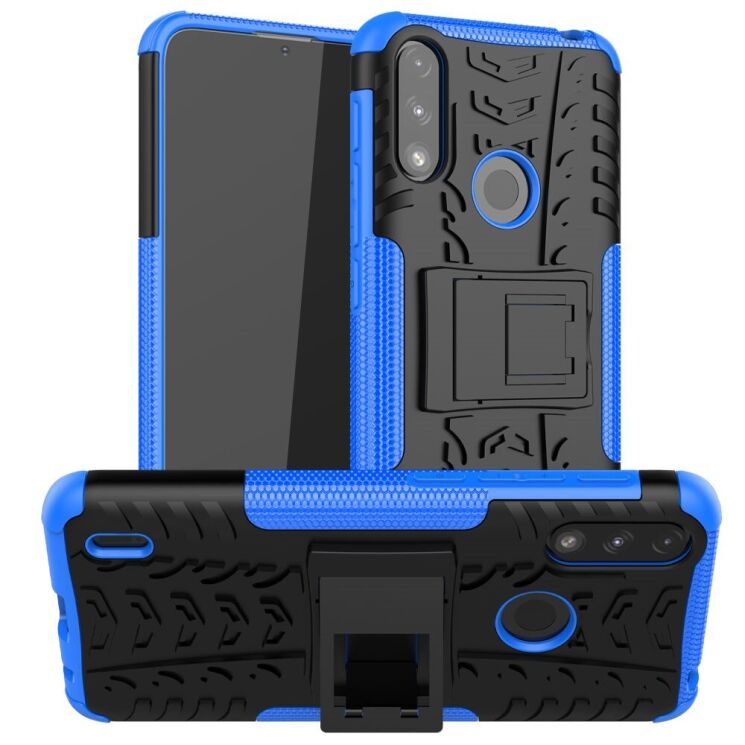 Защитный чехол UniCase Hybrid X для Motorola Moto E7 Power / Moto E7i - Blue: фото 1 из 12