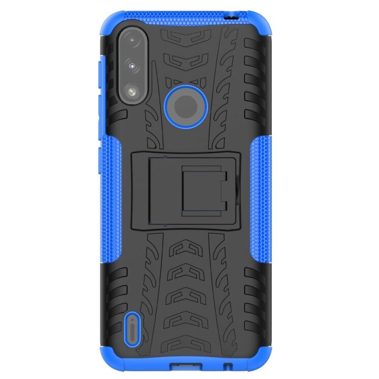 Защитный чехол UniCase Hybrid X для Motorola Moto E7 Power / Moto E7i - Blue: фото 2 из 12