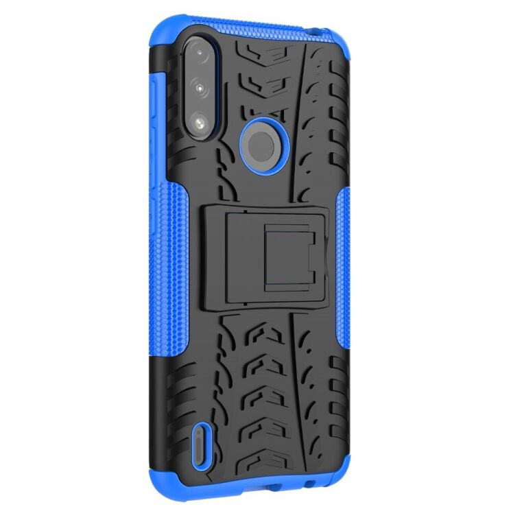 Защитный чехол UniCase Hybrid X для Motorola Moto E7 Power / Moto E7i - Blue: фото 8 из 12
