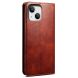 Защитный чехол UniCase Leather Wallet для Apple iPhone 14 - Brown (304546Z). Фото 3 из 9