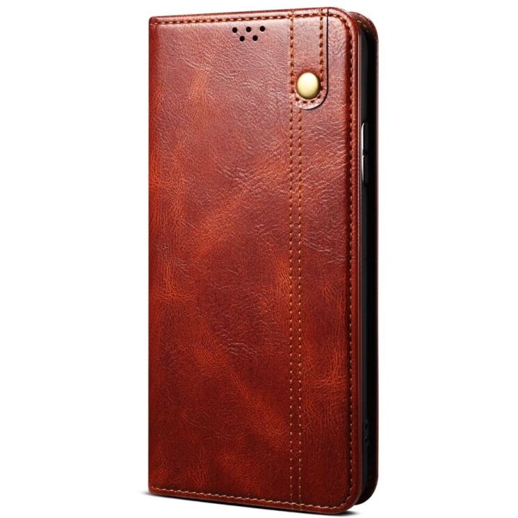 Защитный чехол UniCase Leather Wallet для OPPO A18 / A38 - Brown: фото 5 из 7