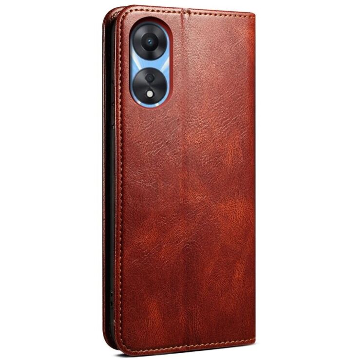 Защитный чехол UniCase Leather Wallet для OPPO A18 / A38 - Brown: фото 6 из 7
