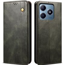 Защитный чехол UniCase Leather Wallet для Realme C63 / C61 / Note 60x - Green: фото 1 из 6