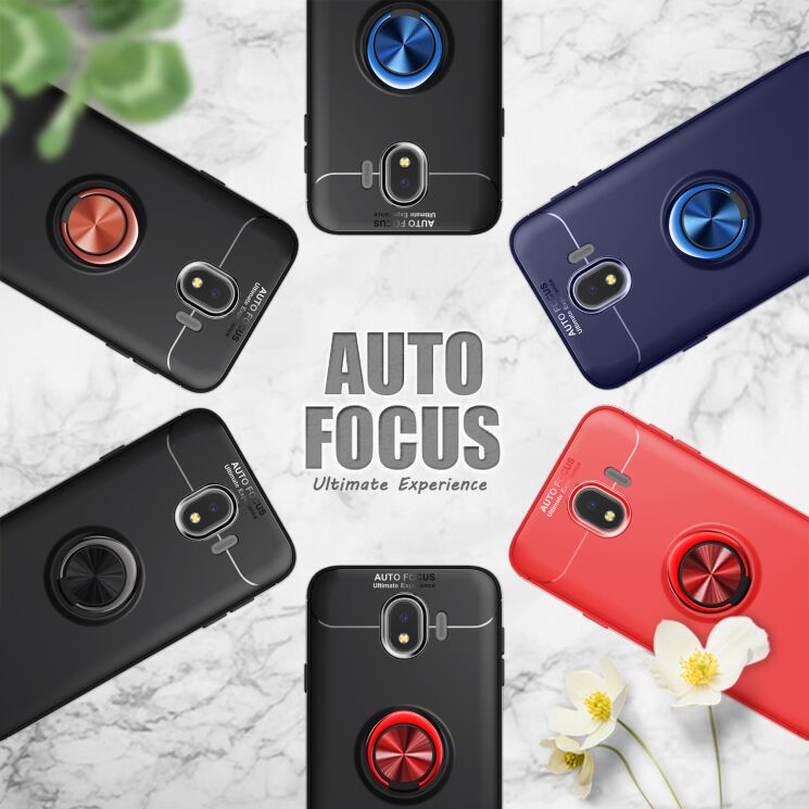 Защитный чехол UniCase Magnetic Ring для Samsung Galaxy J4 2018 (J400) - Red: фото 4 из 12