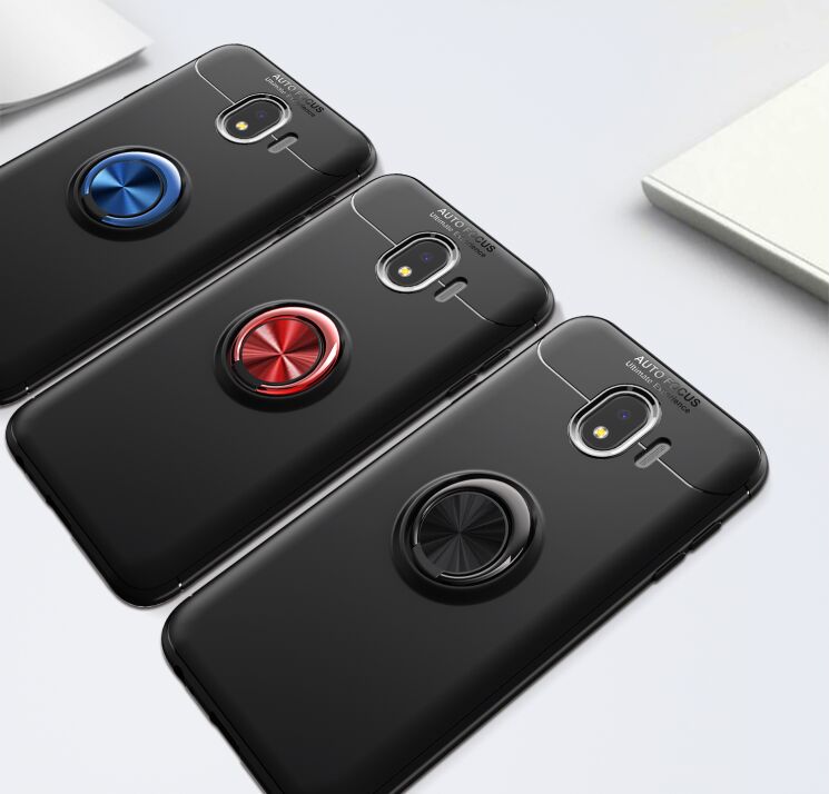 Защитный чехол UniCase Magnetic Ring для Samsung Galaxy J4 2018 (J400) - Red: фото 10 из 12