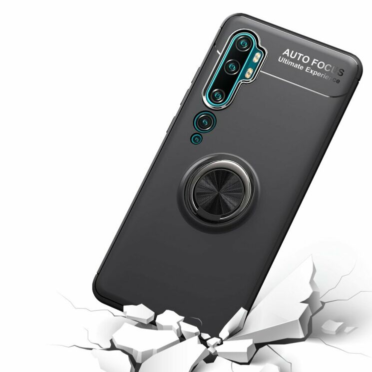 Захисний чохол UniCase Magnetic Ring для Xiaomi Mi Note 10 Pro / Mi Note 10 - Black: фото 9 з 14
