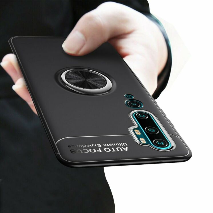 Захисний чохол UniCase Magnetic Ring для Xiaomi Mi Note 10 Pro / Mi Note 10 - Black: фото 13 з 14