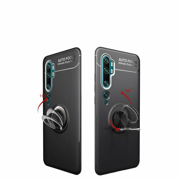 Захисний чохол UniCase Magnetic Ring для Xiaomi Mi Note 10 Pro / Mi Note 10 - Black: фото 6 з 14