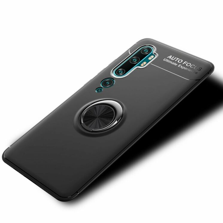 Захисний чохол UniCase Magnetic Ring для Xiaomi Mi Note 10 Pro / Mi Note 10 - Black: фото 2 з 14
