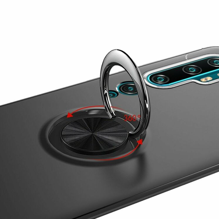 Захисний чохол UniCase Magnetic Ring для Xiaomi Mi Note 10 Pro / Mi Note 10 - Black: фото 4 з 14