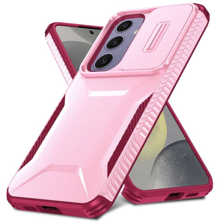 Защитный чехол UniCase Shuttle Guard для Samsung Galaxy S24 FE (S721) - Pink / Dark Red: фото 2 из 7