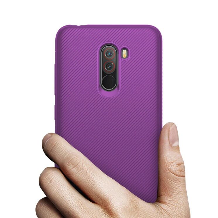 Защитный чехол UniCase Twill Soft для Xiaomi Pocophone F1 - Purple: фото 4 из 7