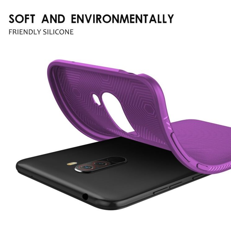 Защитный чехол UniCase Twill Soft для Xiaomi Pocophone F1 - Purple: фото 5 из 7