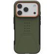 Защитный чехол URBAN ARMOR GEAR (UAG) Civilian MagSafe для iPhone 17 Pro (114545117297) - Olive / Orange (387394O)