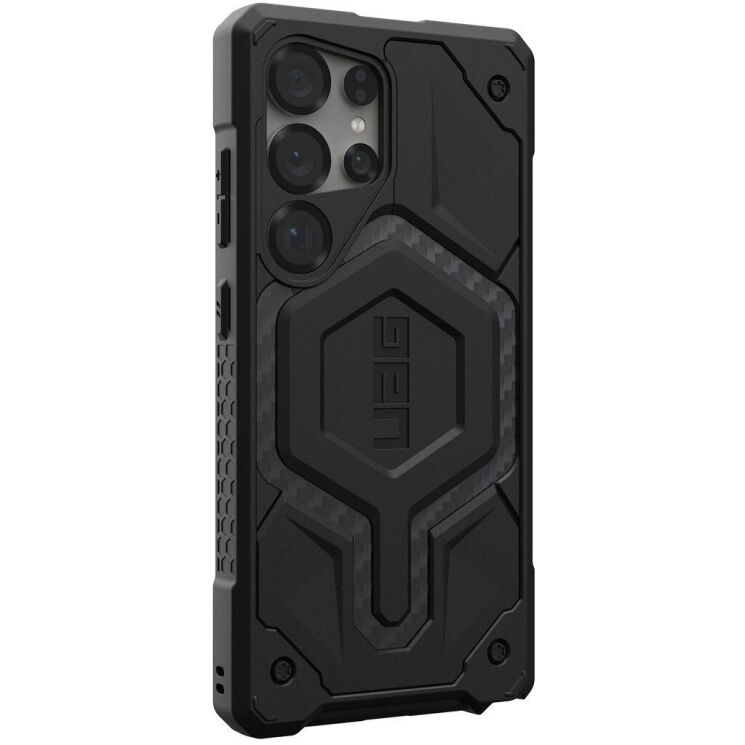Захисний чохол URBAN ARMOR GEAR (UAG) Monarch для Samsung Galaxy S25 Ultra (S938) 214464114242 - Carbon Fiber: фото 3 з 8