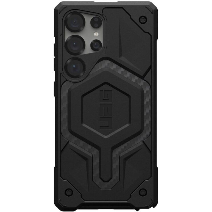 Захисний чохол URBAN ARMOR GEAR (UAG) Monarch для Samsung Galaxy S25 Ultra (S938) 214464114242 - Carbon Fiber: фото 1 з 8